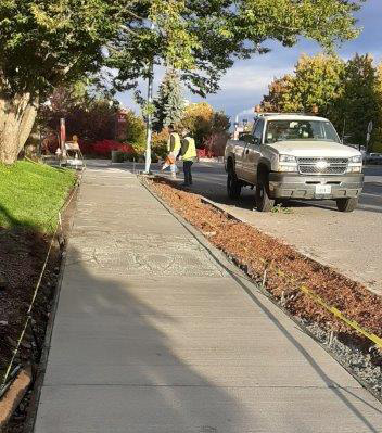 Sidewalks carved up near EWU Visitor Center - Cheney Free Press